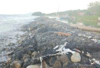 Breakwater di Desa Orimakurunga, Halmahera Selatan.